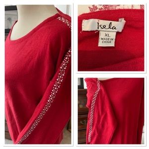 Lightweight red sweater